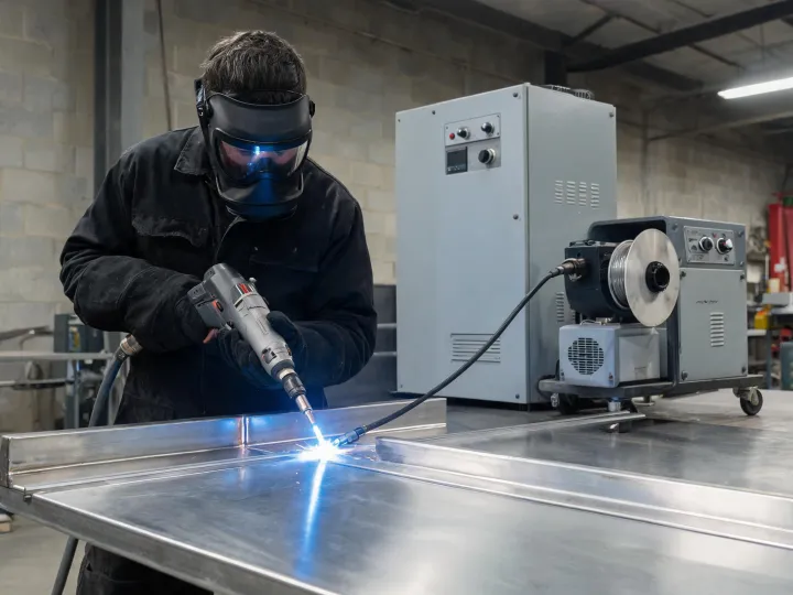 Handheld laser welding workstation