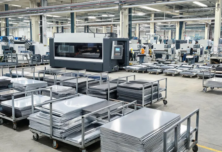 Mixed batch sheet metal production